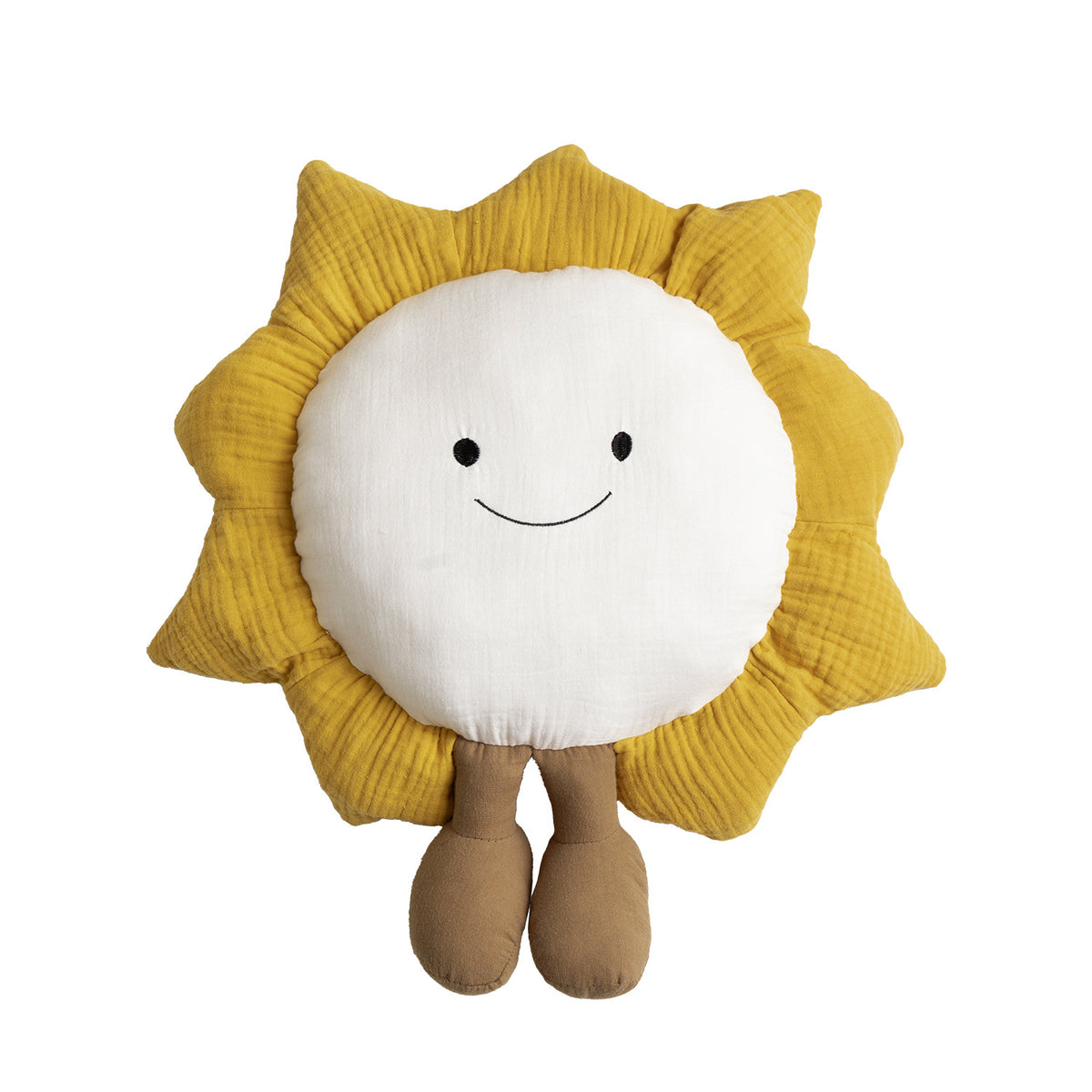 Niedliches Wolken-Kuschelkissen mit Hundemotiv und Chenille‑Kontur Brehn