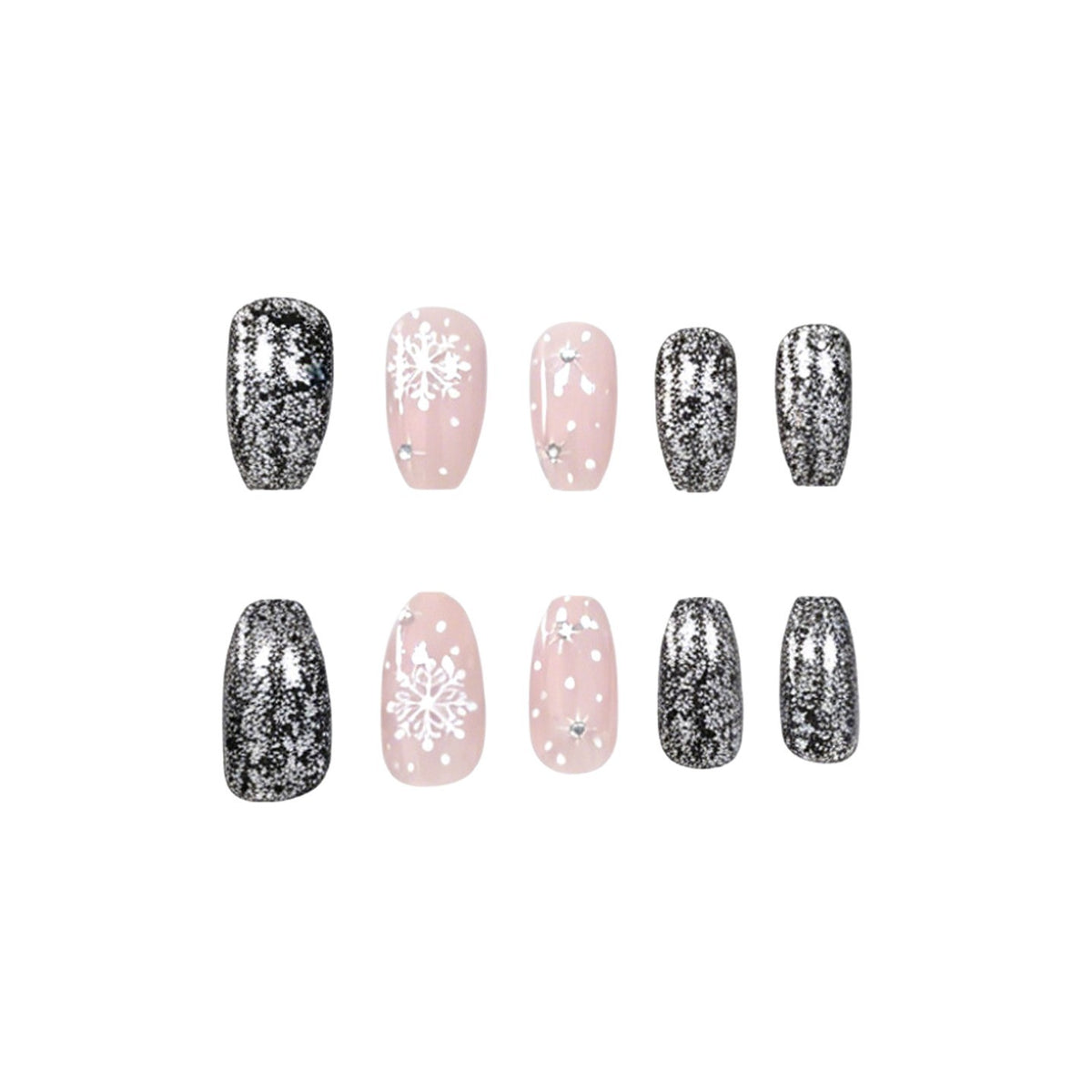 Festliche Glitter-Nagelkunst-Verstärkungen Brehn