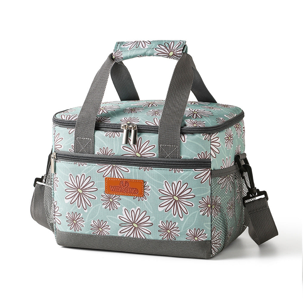 Damen Isolierte Kühltasche mit elegantem Blumenmuster Brehn