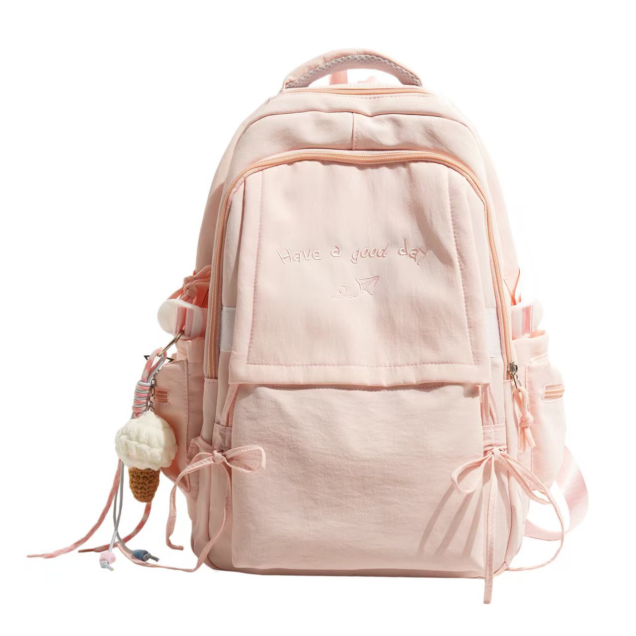 Rucksack mit Strukturiertem Design und Charmantem Schriftzug Brehn