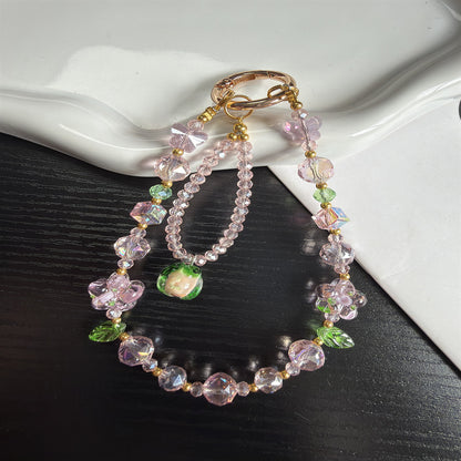 Blumenperlen Charm Handy Lanyard Brehn