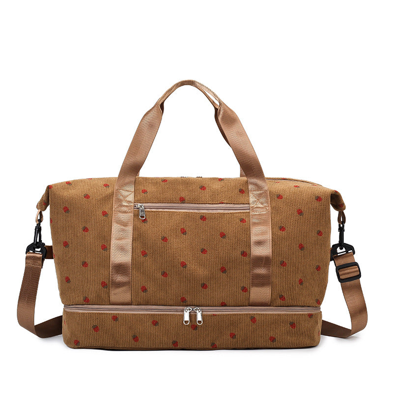Multifunktionale Sport- und Reisetasche mit Blumenmuster Brehn