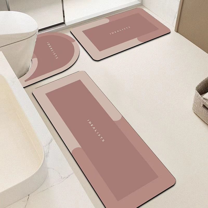 Modern Minimalist Badezimmermatten-Set Brehn