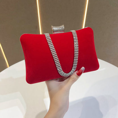 Luxuriöse Samt Abendhandtasche