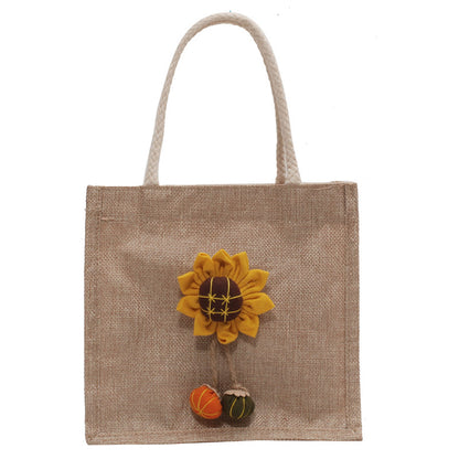 Dekorativer floraler Akzent Handtasche