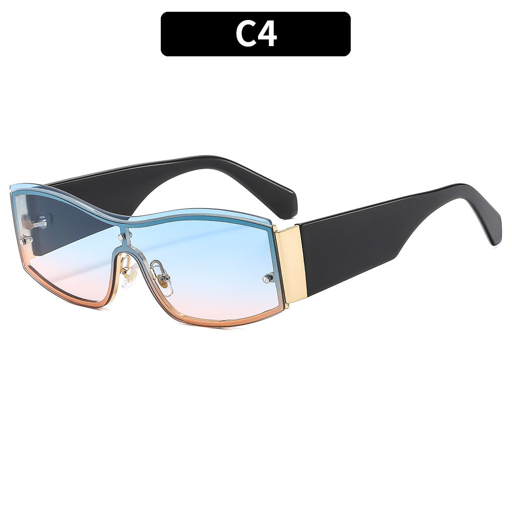 Damen Modische Sonnenbrille mit markantem Design und robustem Rahmen Brehn