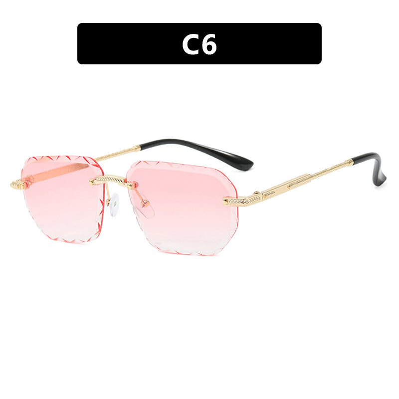 Damen geometrische Sonnenbrille mit verspiegelten Gläsern und robustem Rahmen Brehn