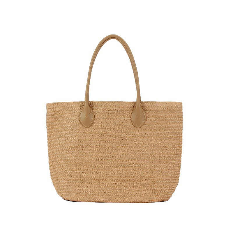 Geräumige Tragetasche Aus Geflochtenem Naturmaterial Brehn