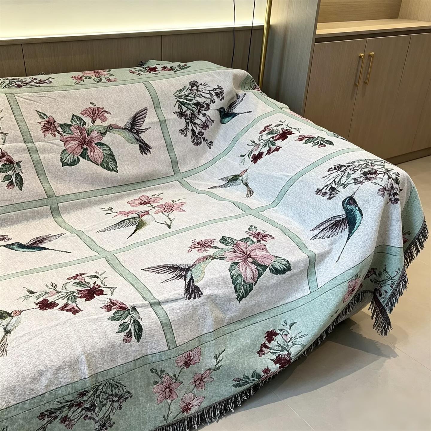 Elegante Floral Sofa Werfen Abdeckung