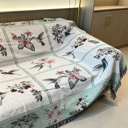 Elegante Floral Sofa Werfen Abdeckung