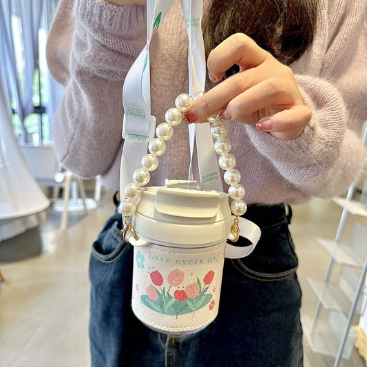 Damen Isolierflasche mit praktischer Perlen-Trageschlaufe Brehn