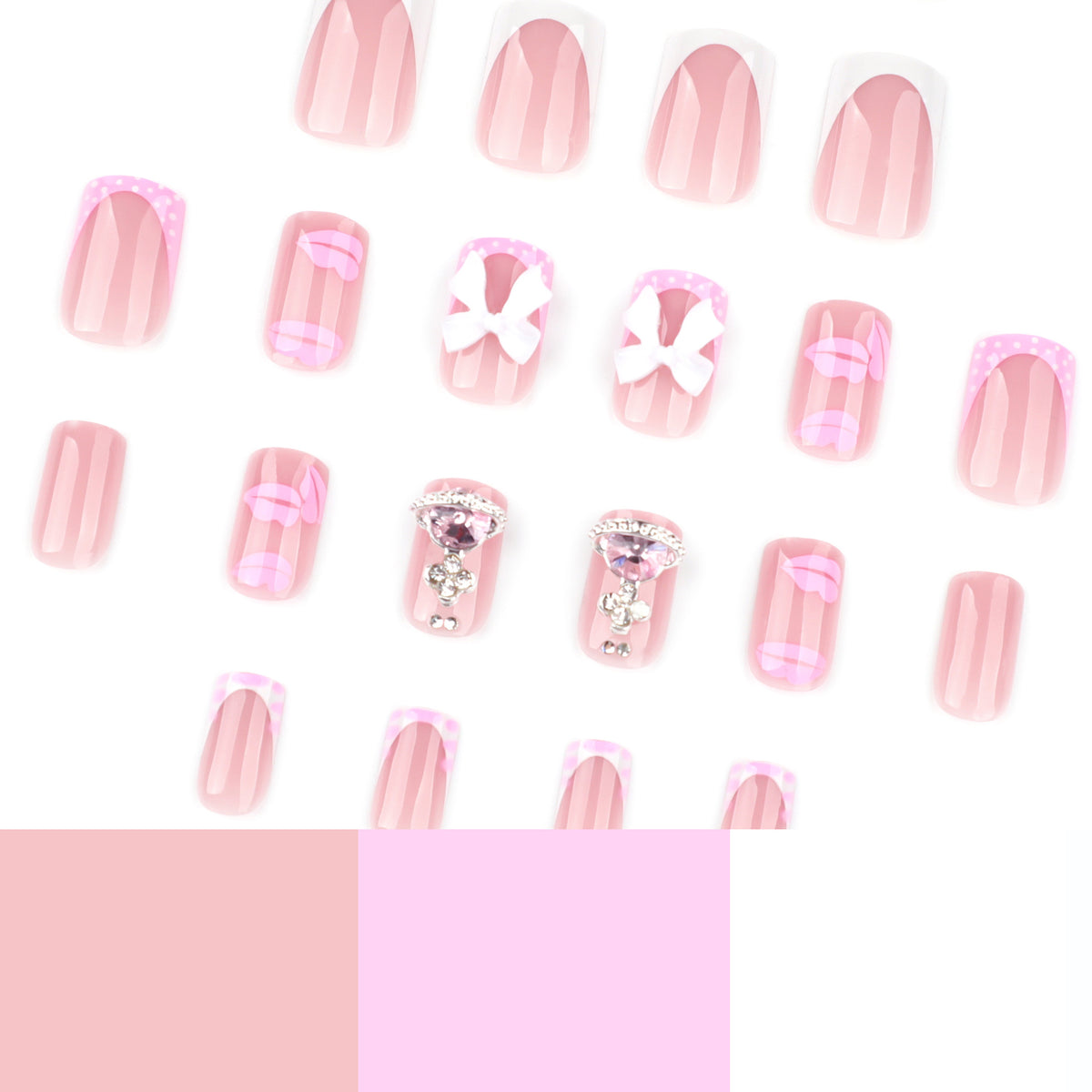 Kunstvolle Nagelkunst mit Glitzer- und Blumendesign Brehn