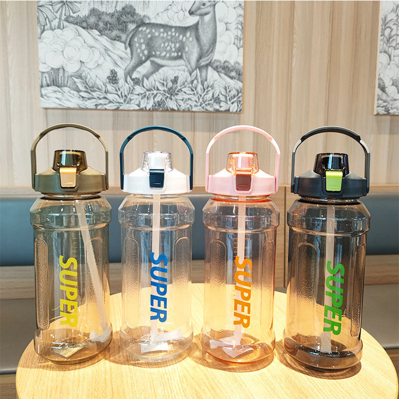 Damen praktische Trinkflasche mit großem Fassungsvermögen und auslaufsicherem Deckel Brehn