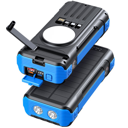 Multifunktionale Solar Powerbank mit LED-Anzeige Brehn
