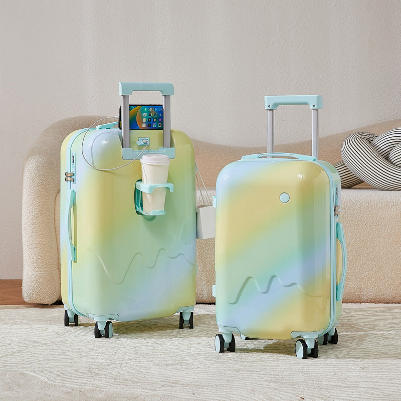 Unisex Kompakt Smart Hartschalen Reisekoffer Brehn