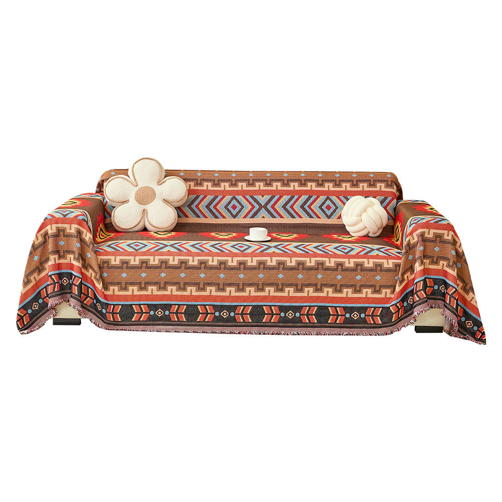Bohemian gemusterte Sofa-Wurfdecke