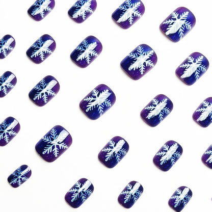 Winter-Thema Frosted Nagelkunst Brehn