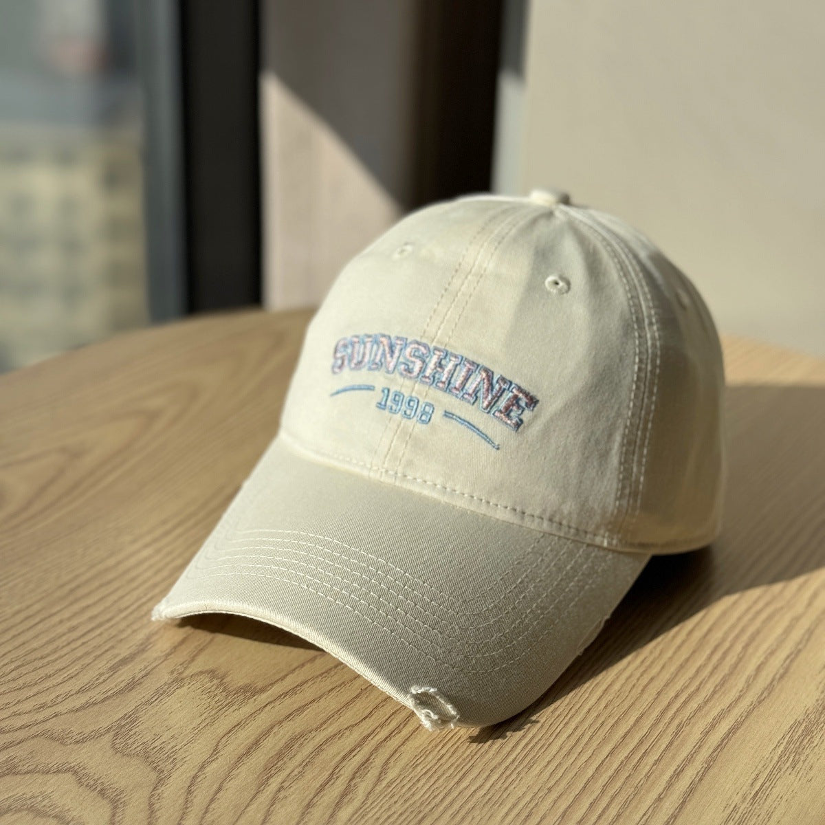 Damen Casual Zerrissene Baseballmütze Brehn