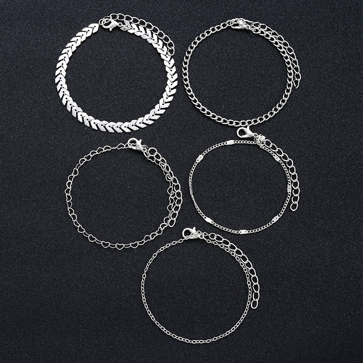 Mehrlagiges Kettenarmband-Set Brehn