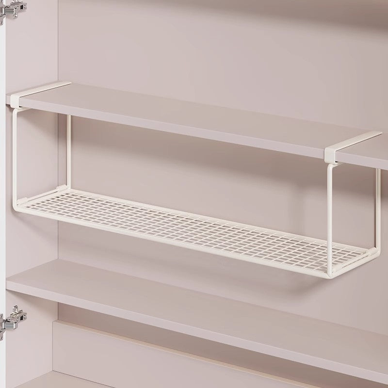 Slim Unterregal Belüftetes Metallgitter Lagertray für Schrank und Kleiderschrank
