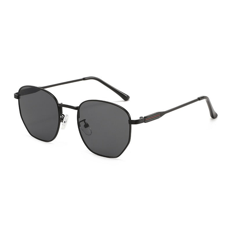 Herren Geometrische Quadratrahmen Sonnenbrille Brehn