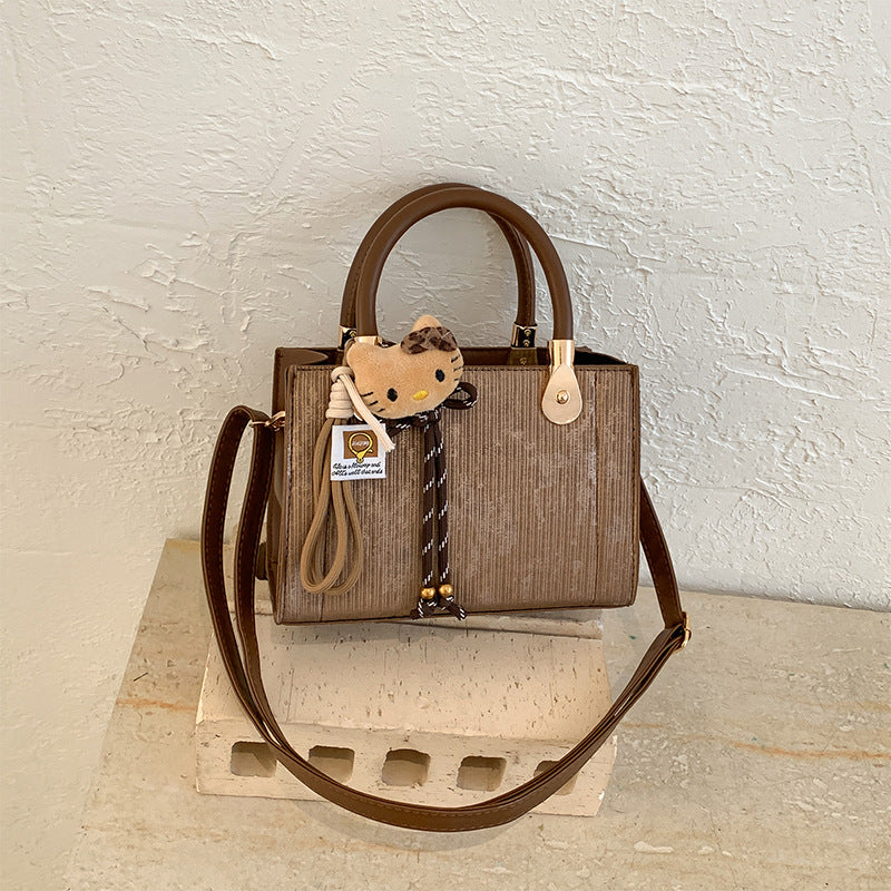 Elegante Texturierte Handtasche Schultertasche