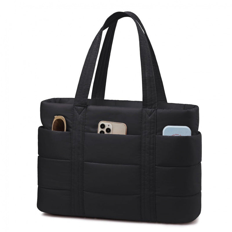Gepolsterte Alltags-Handtasche mit Praktischen Außentaschen Brehn