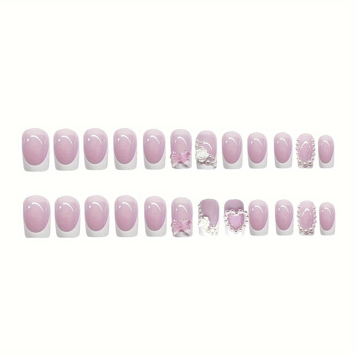Florales Verziertes Nagelkunst Set Brehn