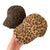 Damen Zerrissene Leopardenmuster Baseballcap Brehn