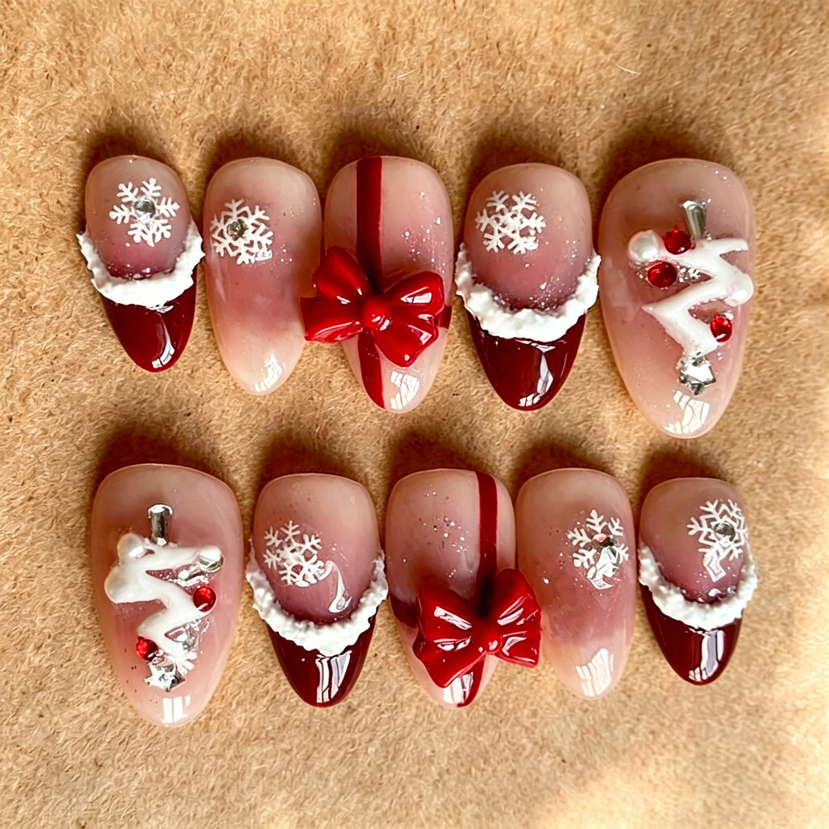 Festliches Feiertags-Themen Press-On Nagelkunst Set Brehn 1790636614