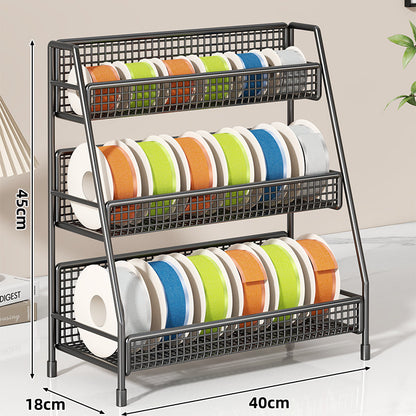 Vierstufiger Desktop-Band- und Klebeband-Organizer-Rack
