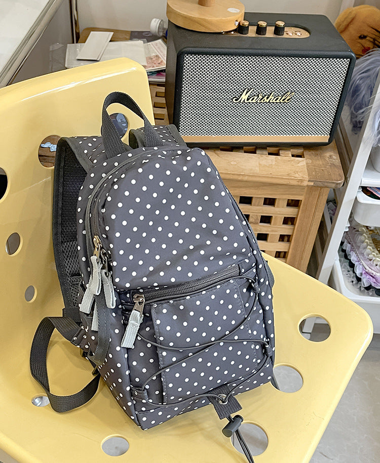 Leichter Mini-Schulrucksack mit Punkten