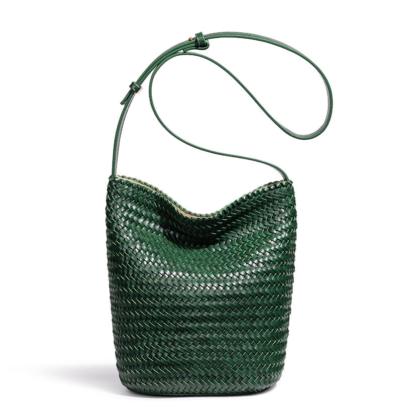Handgefertigte Geflochtene Eimer Tasche Brehn