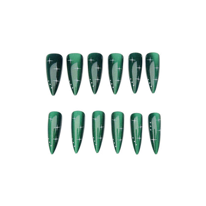 Glitzernde Sternen-Nagelkunst Brehn
