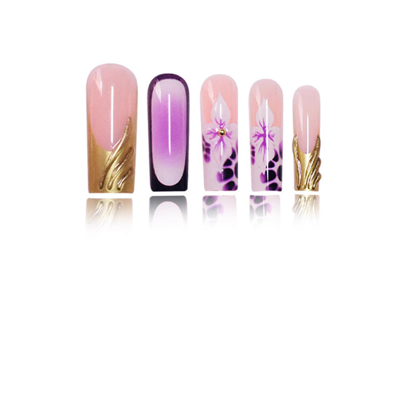 Floral Acryl Nagelkunst Verlängerungen Brehn