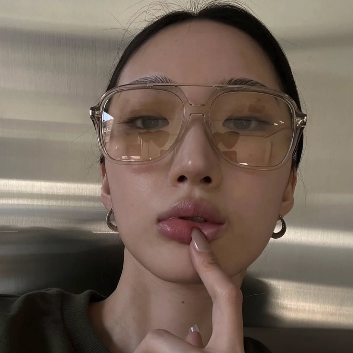 Damen quadratische Sonnenbrille mit schützendem UV-Filter und elegantem Rahmen Brehn