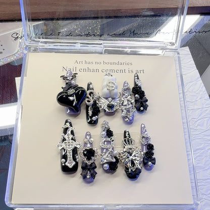 Künstlerisches Gothic Nagelkunst Design Set