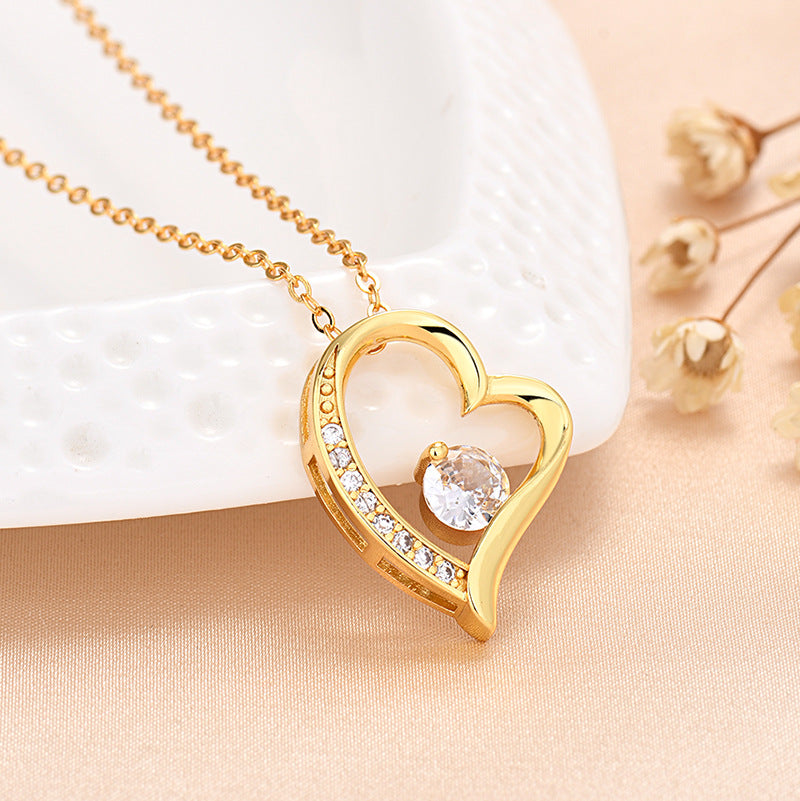 Brehn | Ewige Rosenbox "Für Meine Liebe" Mit Diamant-Herz-Halskette