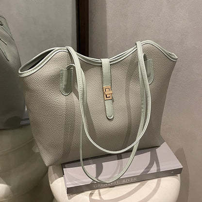 Elegante Strukturierte Leder Tote Bag