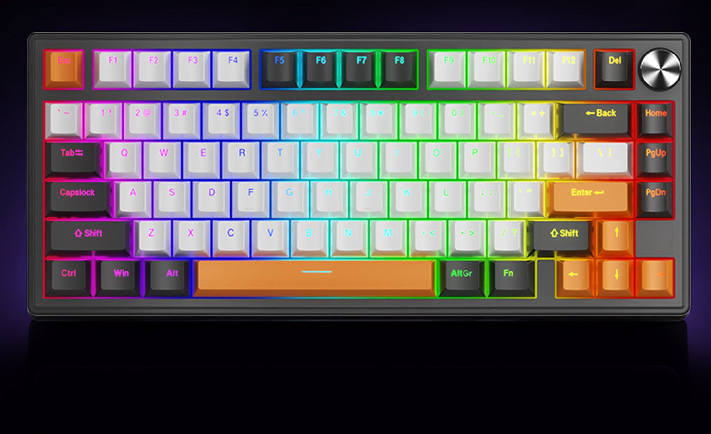 Dichtungs-montierte mechanische Gaming-Tastatur mit RGB-Beleuchtung Eigenschaften Brehn