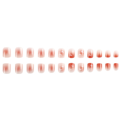 Ombre Cloud Design Press-On Nail Set Brehn