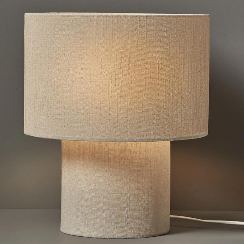 Elegante Stoff Tischlampe