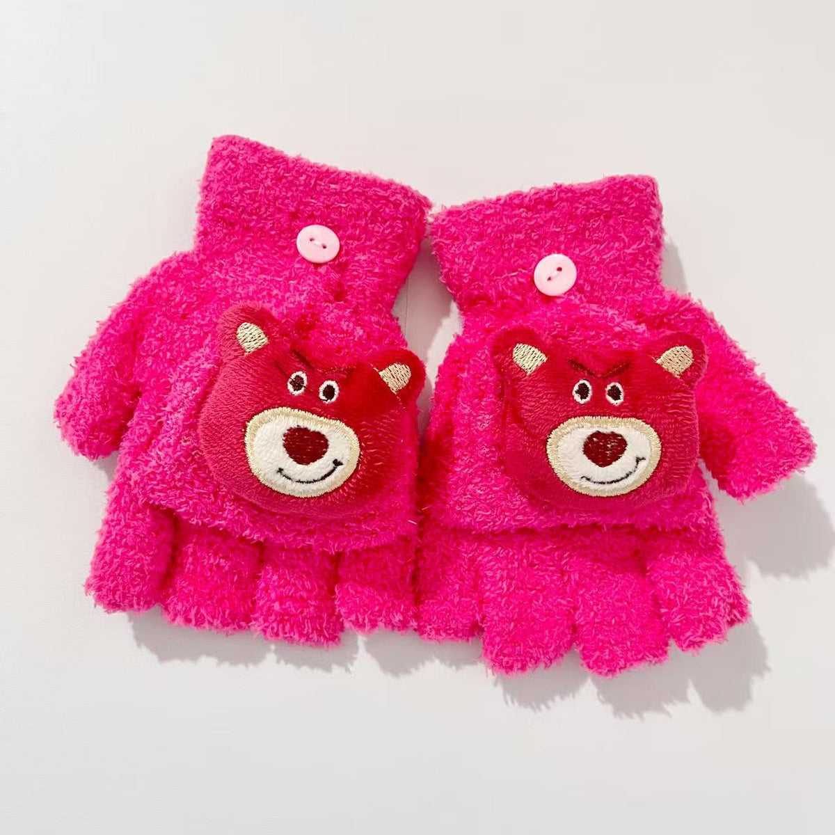 Kinder Spielzeug Bärenmotiv Fingerlose Handschuhe Brehn