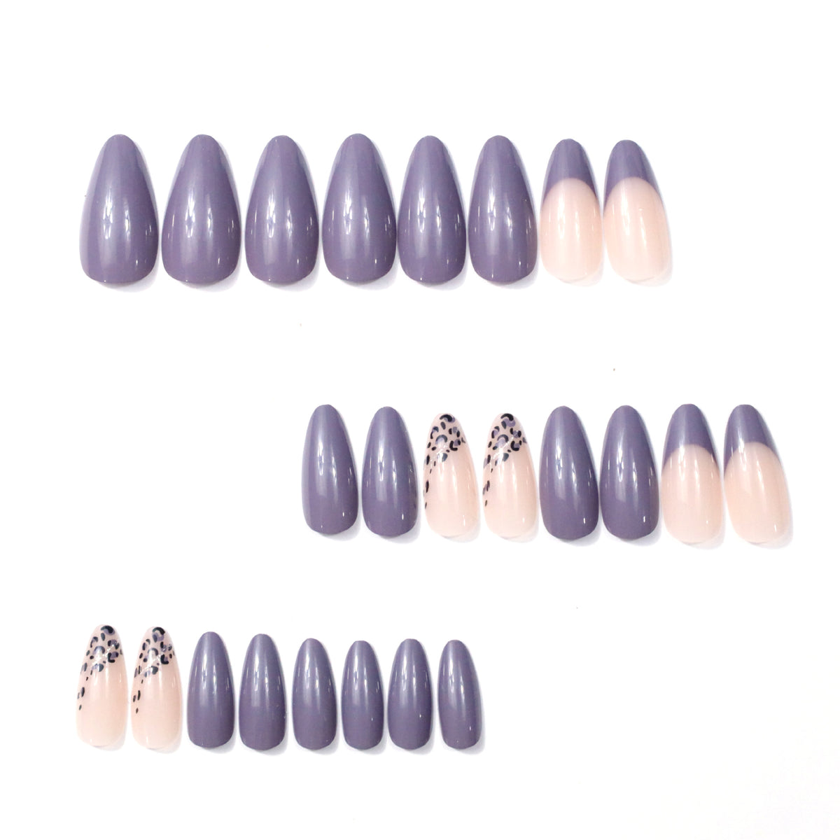 Elegante Ombré Stiletto Nagelkunst Extensions Brehn