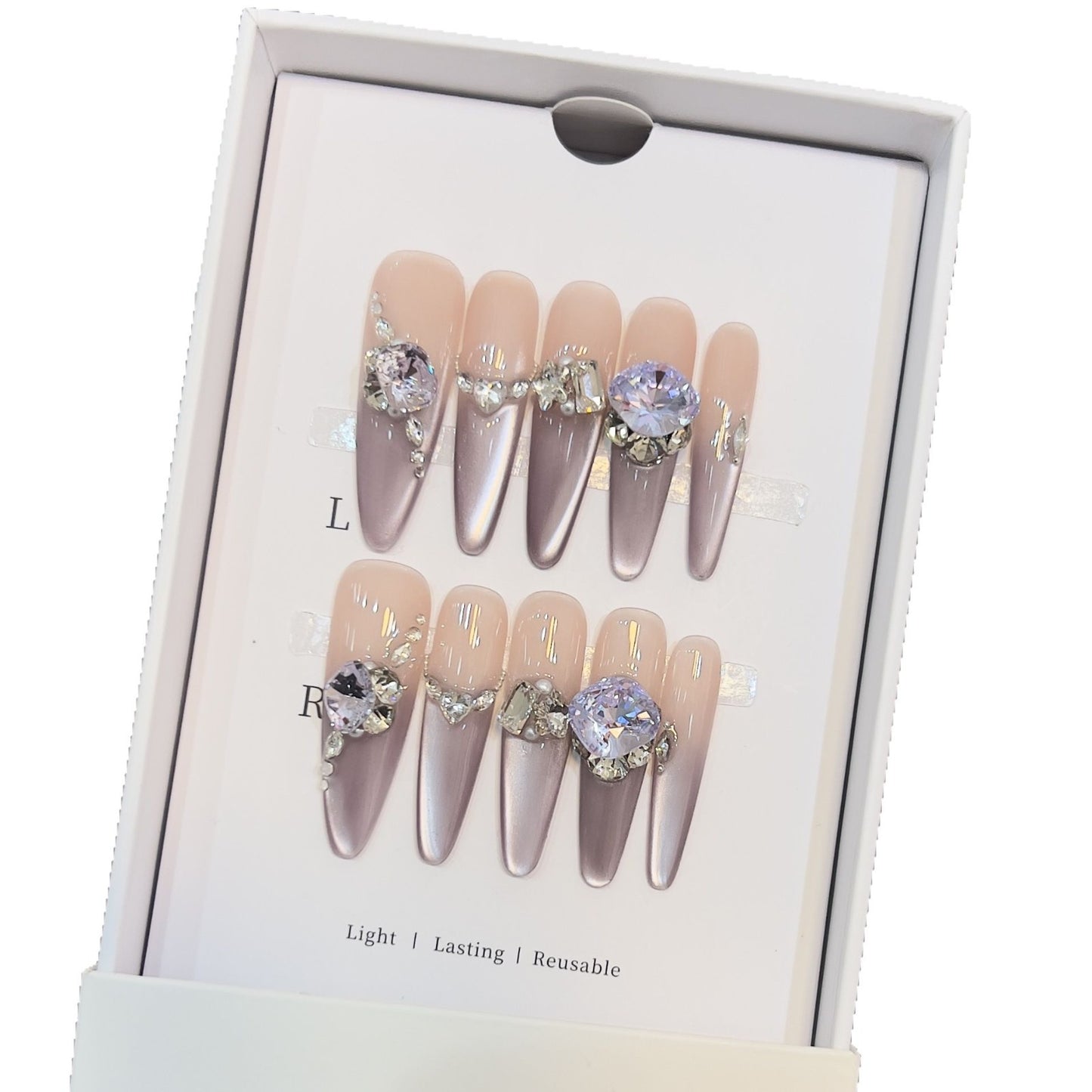 Glamouröse Press-On Nagelkunst Set Brehn