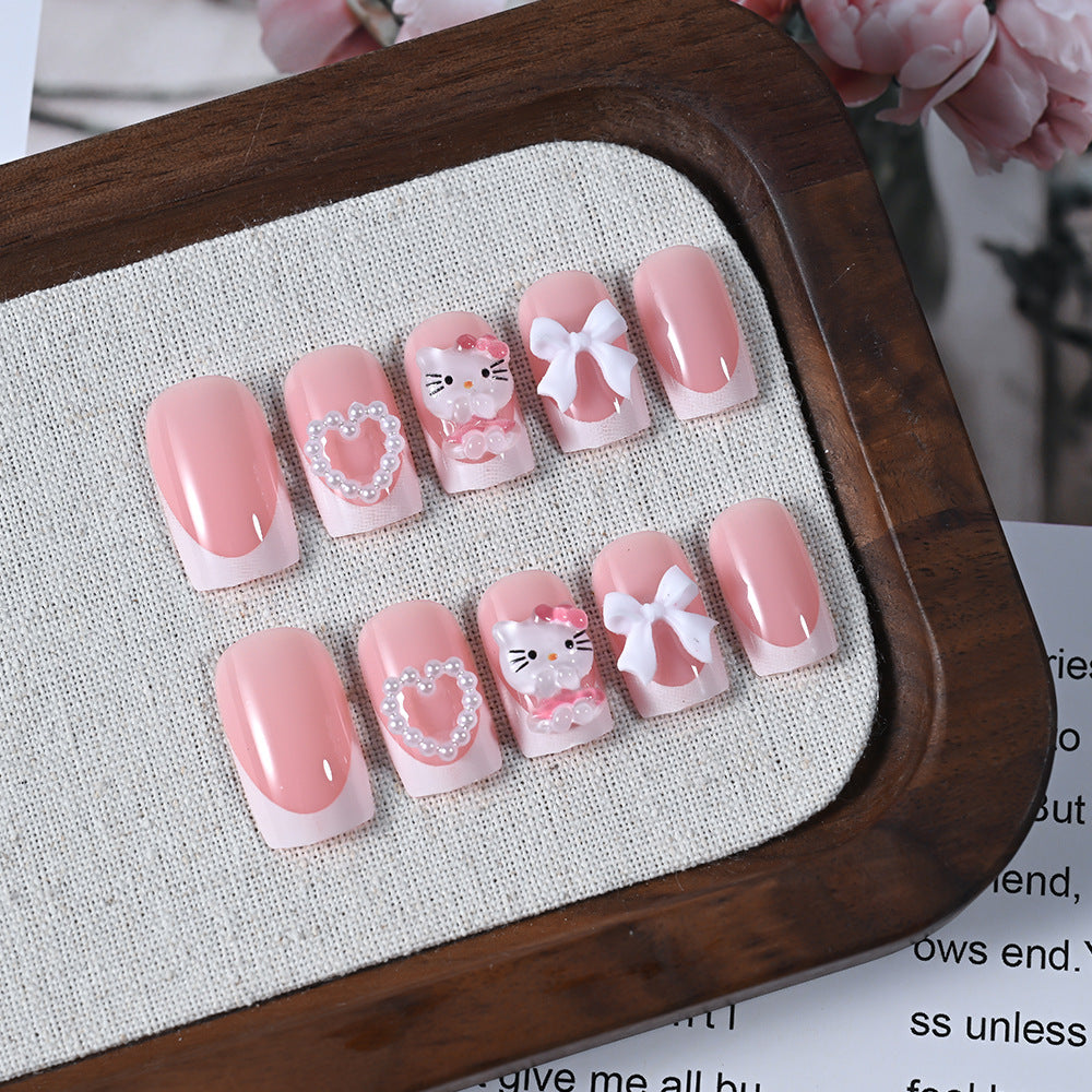 Dekorative Press-On Nagelspitzen Set