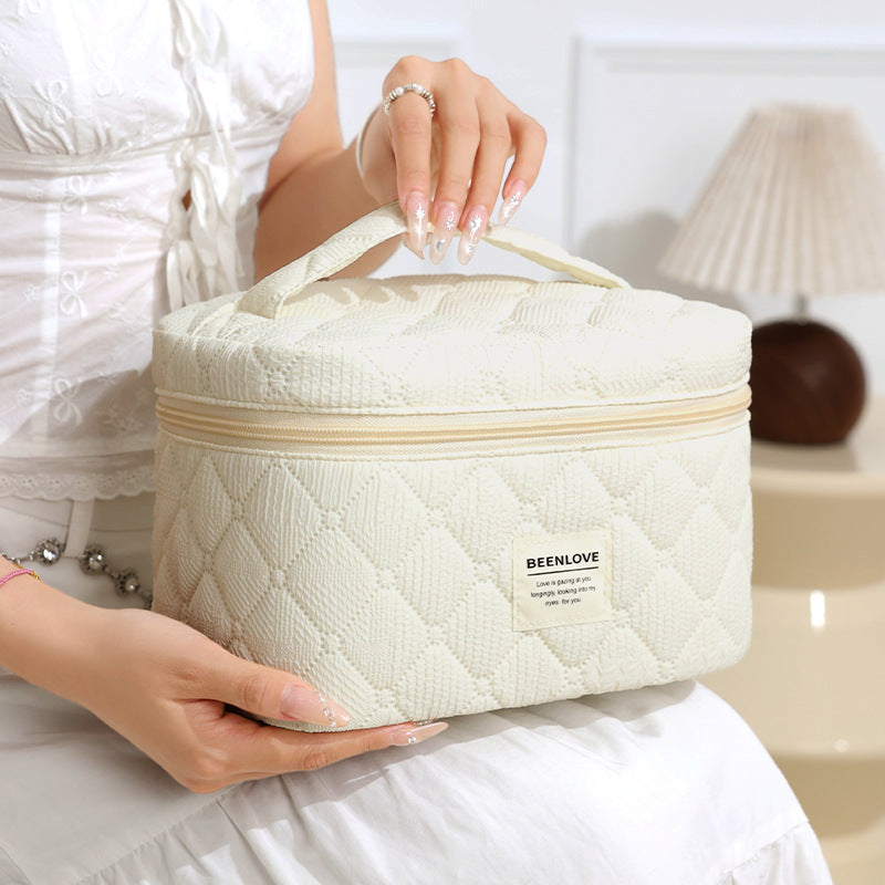 Gepolsterter Mehrfachfächer-Make-up-Organizer Brehn