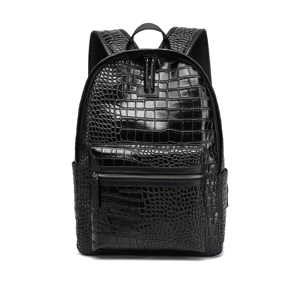 Eleganter Rucksack Im Krokodil-Look Brehn