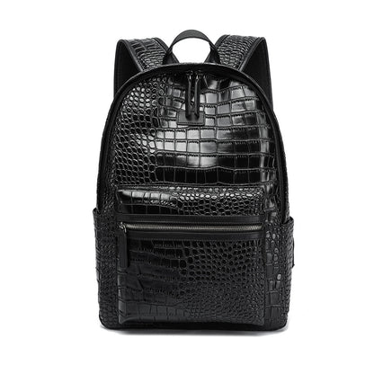 Eleganter Rucksack Im Krokodil-Look Brehn