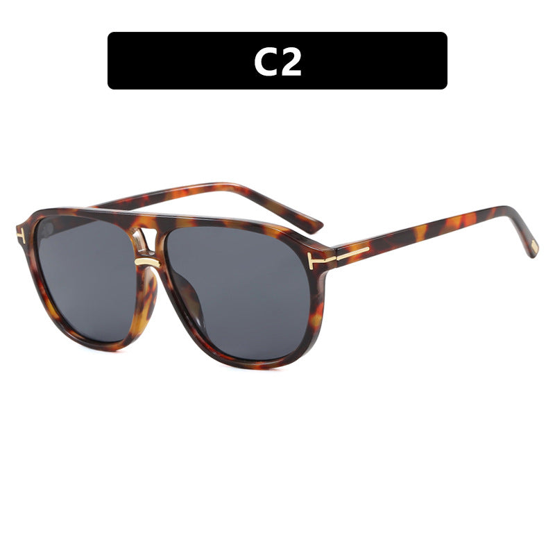 Damen quadratische Sonnenbrille mit luxuriösem Schildkrötenmuster und polarisierenden Gläsern Brehn